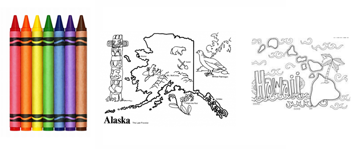 Coloring Alaska and Hawaii
