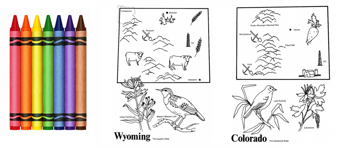 Coloring Wyoming and Colorado