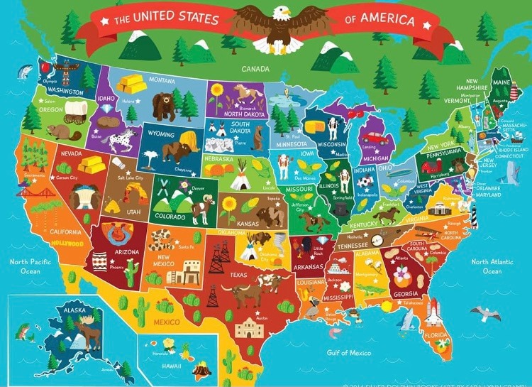 United States of America Map